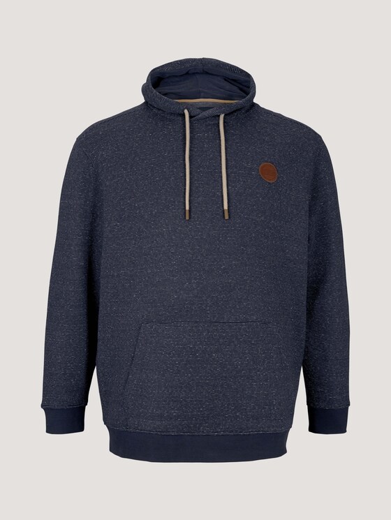 striped hoodie - Men - navy offwhite inject stripe striped hoodie - Men - navy offwhite inject stripe - 7 - Men Plus