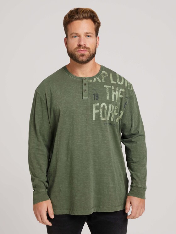Shirt mit Print - Männer - Oak Leaf Green Shirt mit Print - Männer - Oak Leaf Green - 1 - Men Plus