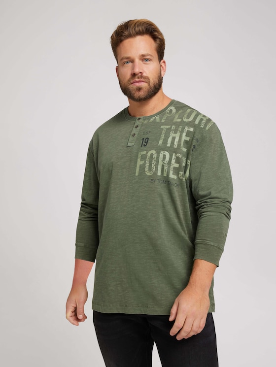 Shirt mit Print - Männer - Oak Leaf Green Shirt mit Print - Männer - Oak Leaf Green - 5 - Men Plus