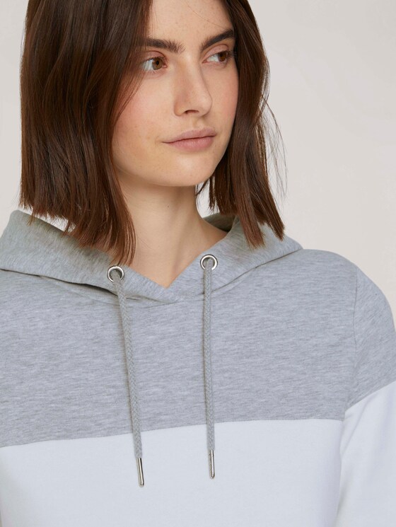 Hoodie in Colour-Blocking - Frauen - yellow coloblock Hoodie in Colour-Blocking - Frauen - yellow coloblock - 9 - TOM TAILOR Denim