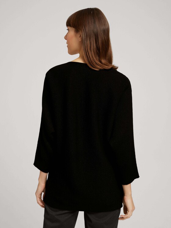 Pullover mit Fledermausärmeln - Frauen - deep black Pullover mit Fledermausärmeln - Frauen - deep black - 2 - TOM TAILOR