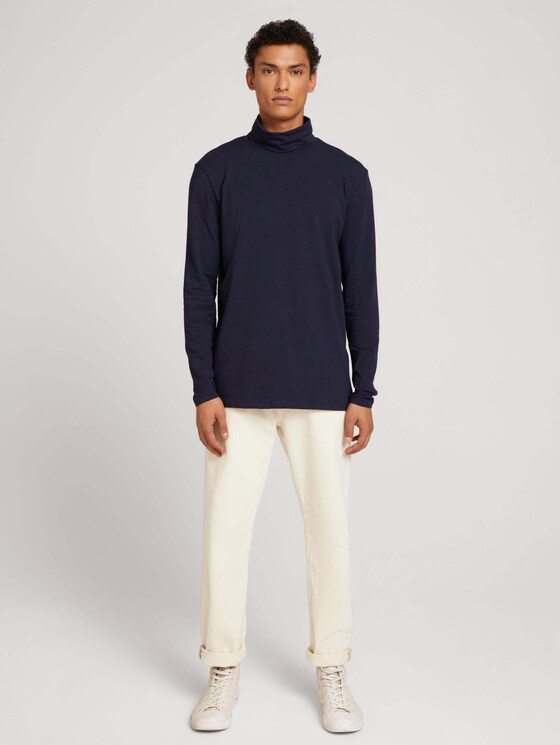 Langarmshirt mit Rollkragen aus nachhaltiger Baumwolle - Männer - Blueish Grey Langarmshirt mit Rollkragen aus nachhaltiger Baumwolle - Männer - Blueish Grey - 3 - TOM TAILOR Denim