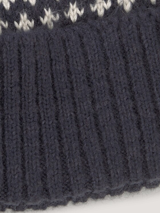 Strickmütze mit Wintermuster - Männer - ice blue off white navy design Strickmütze mit Wintermuster - Männer - ice blue off white navy design - 9 - TOM TAILOR