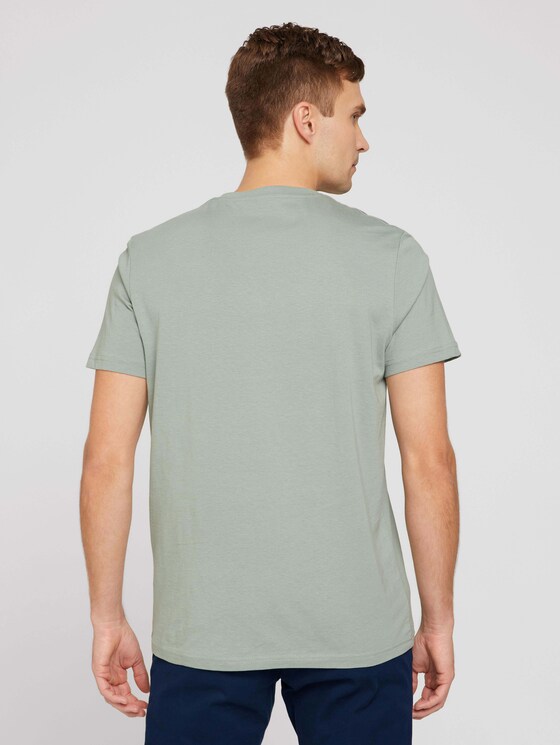 T-Shirt mit Logo Print - Männer - Dark Smoke Green T-Shirt mit Logo Print - Männer - Dark Smoke Green - 2 - TOM TAILOR
