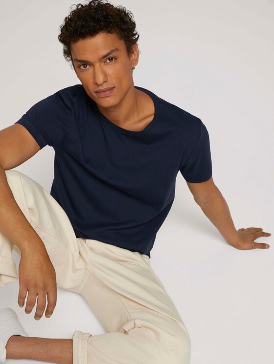 T-Shirt im Doppelpack - Männer - Sky Captain Blue T-Shirt im Doppelpack - Männer - Sky Captain Blue - 5 - TOM TAILOR Denim