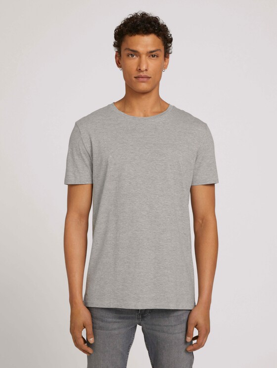 T-Shirt im Doppelpack - Männer - Middle Grey Melange T-Shirt im Doppelpack - Männer - Middle Grey Melange - 1 - TOM TAILOR Denim