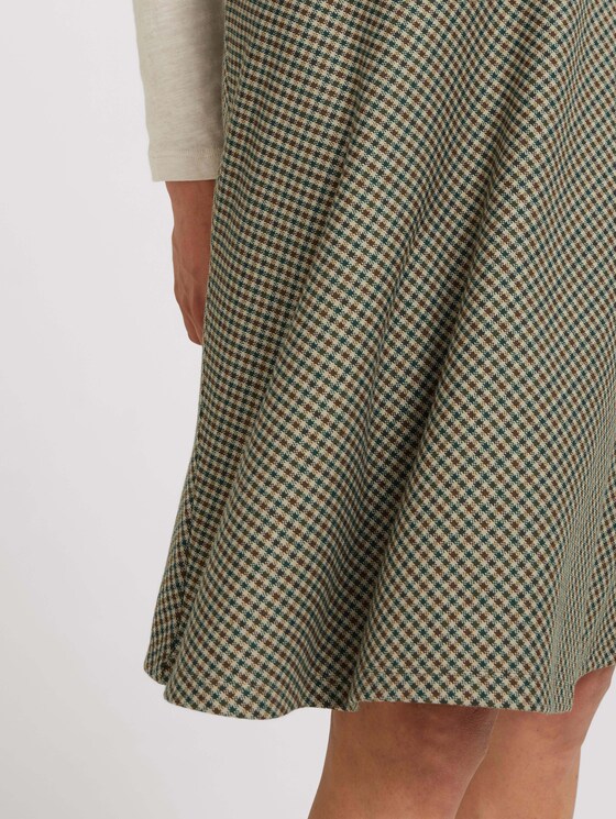 Ausgestellter Rock mit Karomuster - Frauen - beige green small check Ausgestellter Rock mit Karomuster - Frauen - beige green small check - 9 - TOM TAILOR