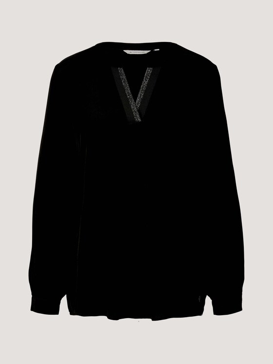Tunikabluse mit Faltenlegung - Frauen - deep black Tunikabluse mit Faltenlegung - Frauen - deep black - 7 - TOM TAILOR