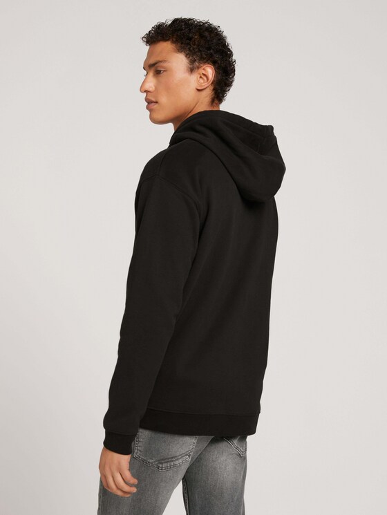 Sweatjacke mit Bio-Baumwolle - Männer - Black Sweatjacke mit Bio-Baumwolle - Männer - Black - 2 - TOM TAILOR Denim