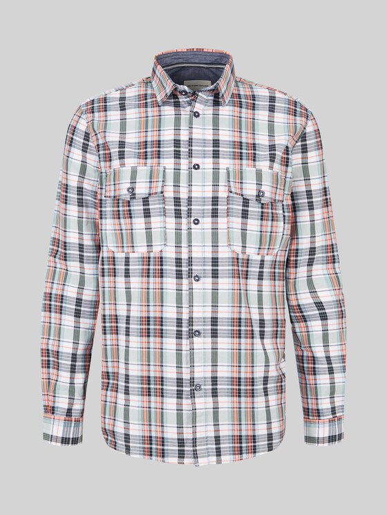 TOM TAILOR Denim Herren Hemd – Kariert, Regular Fit, Twill-Stoff Mit Weichem Handfeel