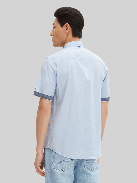 TOM TAILOR 1046756 T-shirt Uomo Melange – Vestibilità Regolare Con Stampa Logo Sul Petto, Girocollo, Maniche Corte, Colore Misto