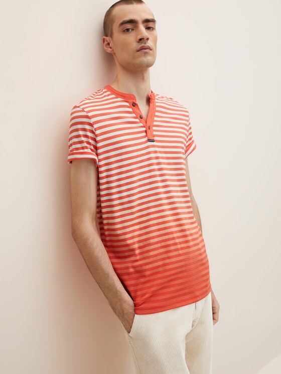henley striped shirt