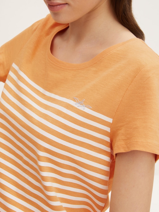 T-Shirt mit Streifenmuster