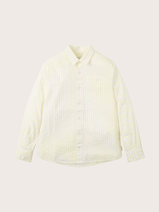 Striped long-sleeved shirt