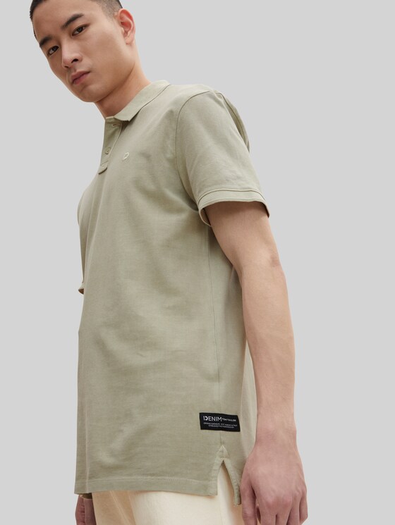 Polo shirt with a logo print by Tom Tailor
