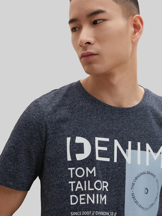 T-shirt with a logo print by Tom Tailor