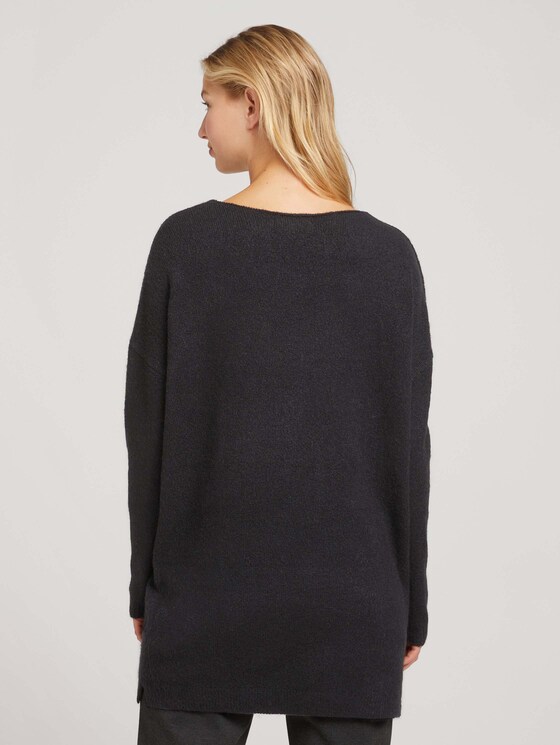 Pullover mit V-Ausschnitt - Frauen - deep black Pullover mit V-Ausschnitt - Frauen - deep black - 2 - TOM TAILOR Denim