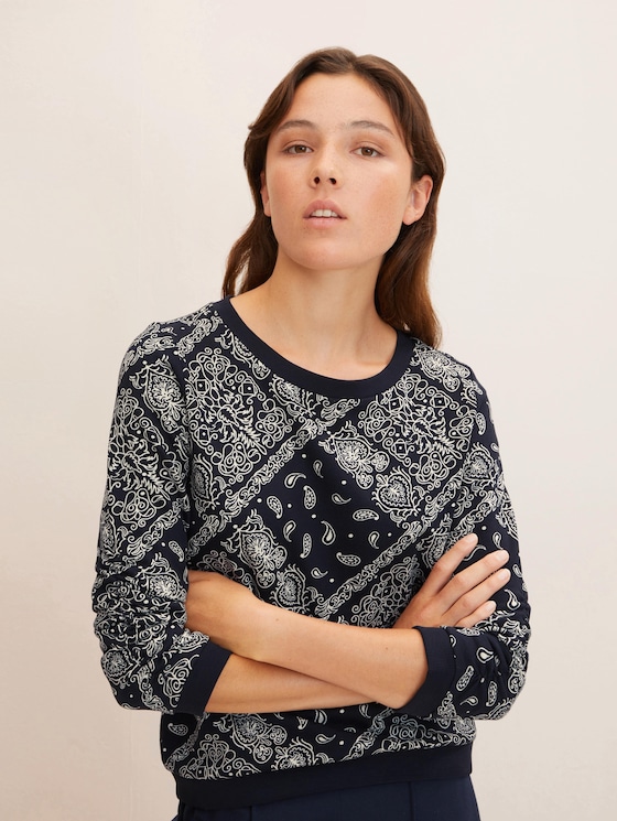 Gemustertes Sweatshirt