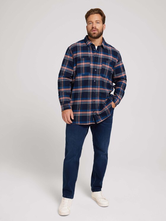kariertes Hemd - Männer - navy base colorful check kariertes Hemd - Männer - navy base colorful check - 3 - Men Plus