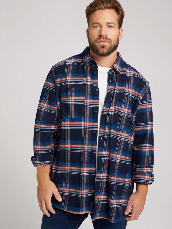 kariertes Hemd - Männer - navy base colorful check kariertes Hemd - Männer - navy base colorful check - 5 - Men Plus