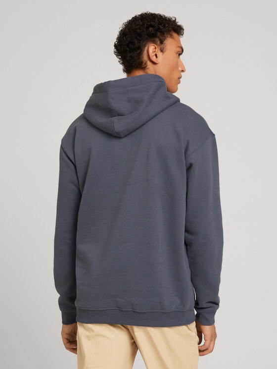 Hoodie mit Bio-Baumwolle - Männer - Blueish Grey Hoodie mit Bio-Baumwolle - Männer - Blueish Grey - 2 - TOM TAILOR Denim