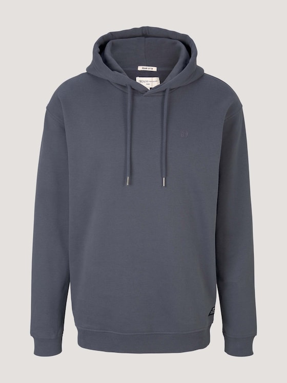 Hoodie mit Bio-Baumwolle - Männer - Blueish Grey Hoodie mit Bio-Baumwolle - Männer - Blueish Grey - 7 - TOM TAILOR Denim