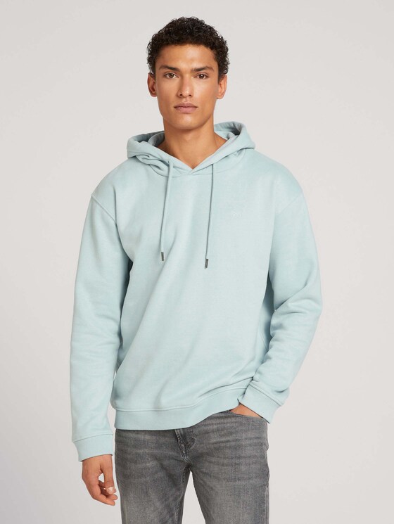 Hoodie mit Bio-Baumwolle - Männer - white moss Hoodie mit Bio-Baumwolle - Männer - white moss - 1 - TOM TAILOR Denim