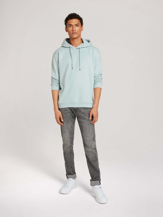 Hoodie mit Bio-Baumwolle - Männer - white moss Hoodie mit Bio-Baumwolle - Männer - white moss - 3 - TOM TAILOR Denim