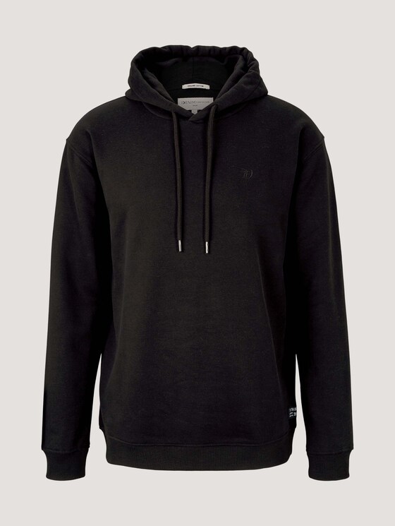 Hoodie mit Bio-Baumwolle - Männer - Black Hoodie mit Bio-Baumwolle - Männer - Black - 7 - TOM TAILOR Denim