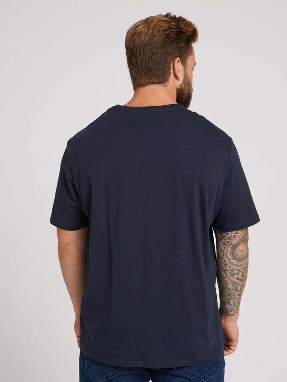 t-shirt with a print - Men - Sky Captain Blue t-shirt with a print - Men - Sky Captain Blue - 2 - Men Plus