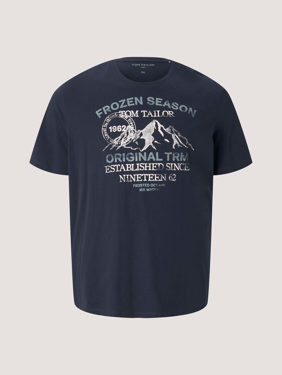 t-shirt with a print - Men - Sky Captain Blue t-shirt with a print - Men - Sky Captain Blue - 7 - Men Plus