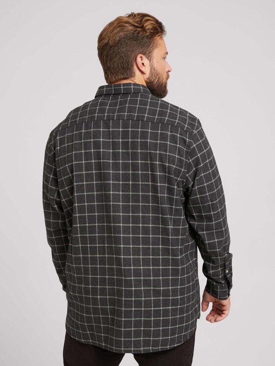 Hemd mit Karomuster - Männer - black melange window check Hemd mit Karomuster - Männer - black melange window check - 2 - Men Plus
