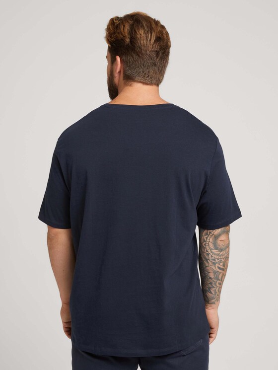 t-shirt with a photo print - Men - Sky Captain Blue t-shirt with a photo print - Men - Sky Captain Blue - 2 - Men Plus
