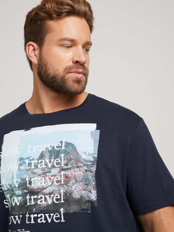 t-shirt with a photo print - Men - Sky Captain Blue t-shirt with a photo print - Men - Sky Captain Blue - 9 - Men Plus