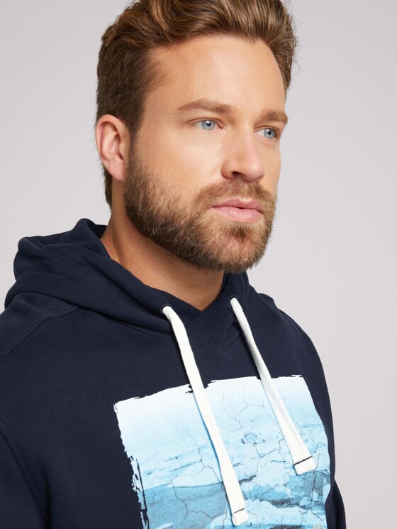 Hoodie mit Fotoprint - Männer - Sky Captain Blue Hoodie mit Fotoprint - Männer - Sky Captain Blue - 9 - Men Plus