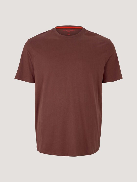 Basic T-Shirt - Männer - Decadent Bordeaux Basic T-Shirt - Männer - Decadent Bordeaux - 7 - Men Plus