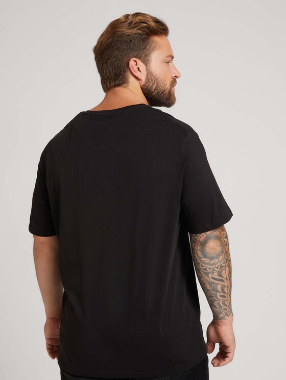 T-Shirt mit Fotoprint - Männer - Black T-Shirt mit Fotoprint - Männer - Black - 2 - Men Plus