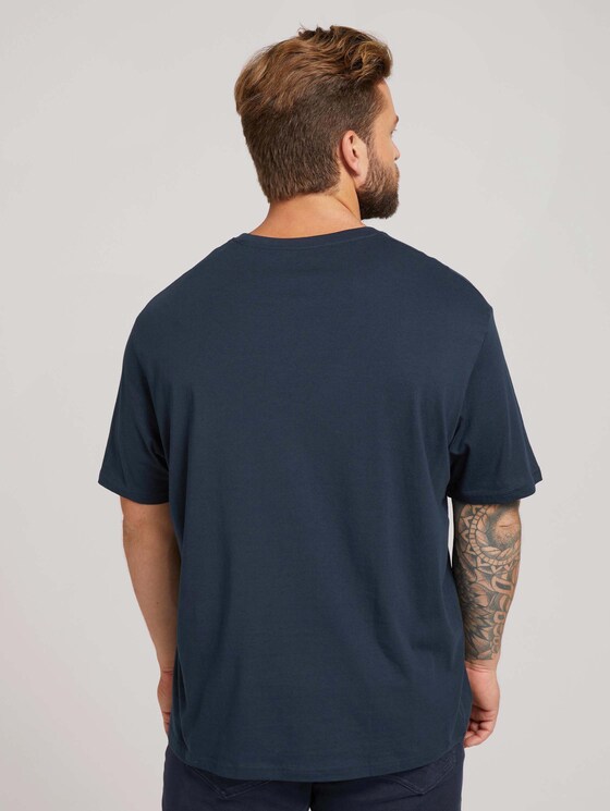 T-Shirt mit Logoprint - Männer - Dark Blue T-Shirt mit Logoprint - Männer - Dark Blue - 2 - Men Plus
