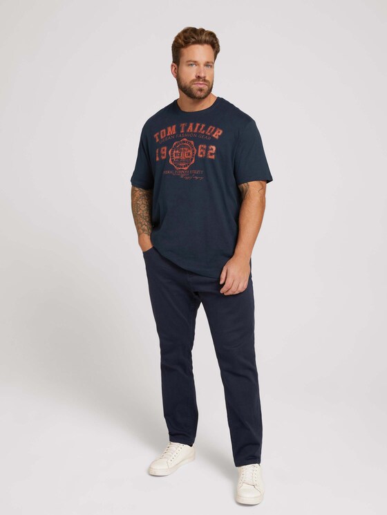 T-Shirt mit Logoprint - Männer - Dark Blue T-Shirt mit Logoprint - Männer - Dark Blue - 3 - Men Plus