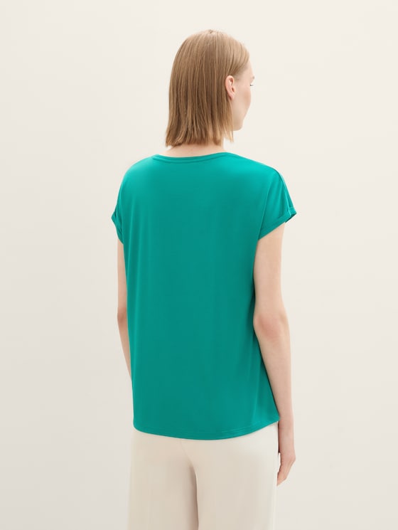 Basic T-shirt door Denim Female, jade green
