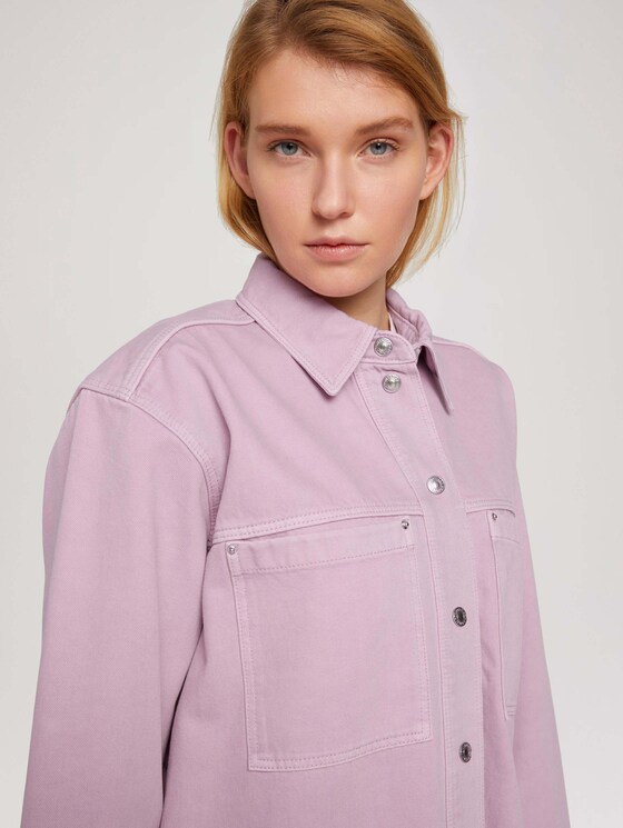 Denim shirt jacket