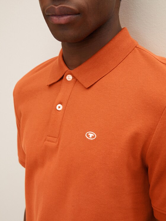 orange moncler polo