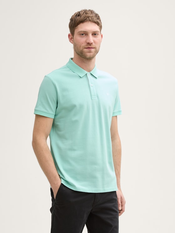 Piqué Poloshirt aus Baumwolle von Men, bright mint green
