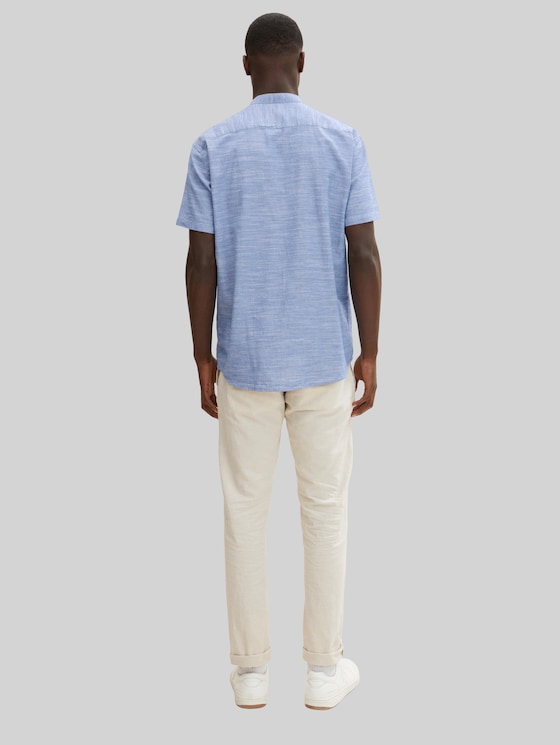 TOM TAILOR Herren Hemd – Basic Oxford, Kurzärmlig, Regular Fit, Aus Nachhaltigem Material