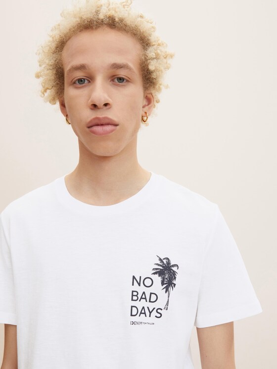 T-shirt met geprint motief