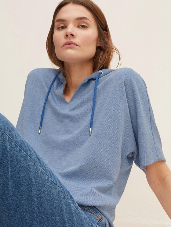 Kurzärmliger Hoodie