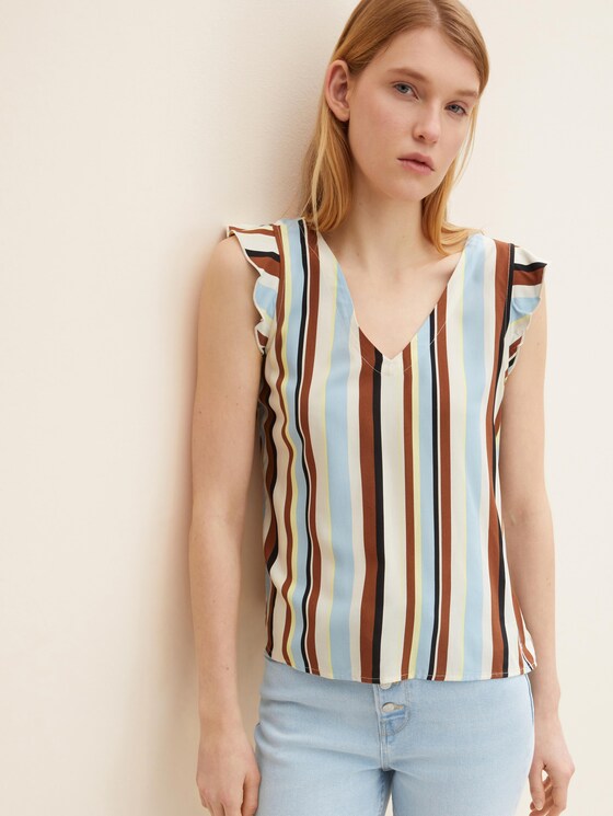 Gemusterte Bluse