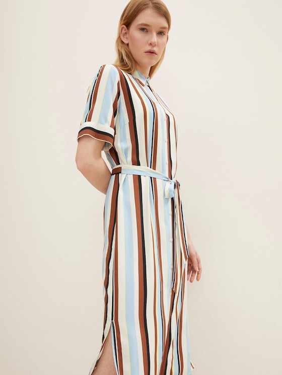 Gemustertes Hemdkleid