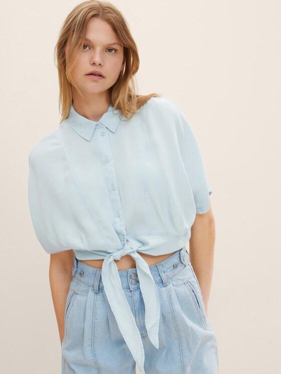 Hemdbluse im Denim-Look