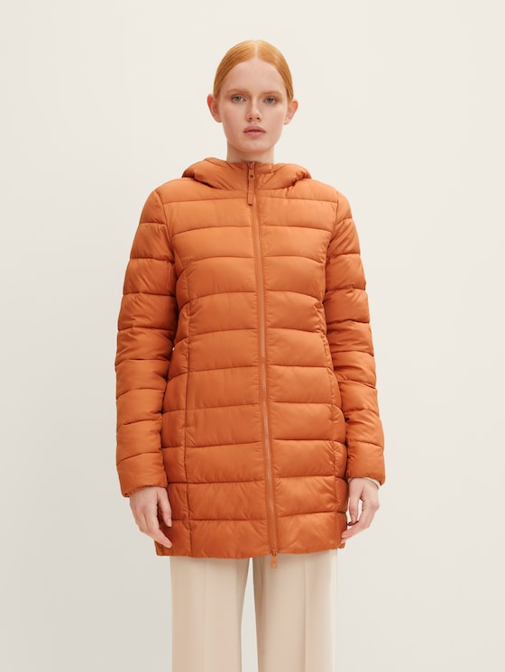 Lightweight quilted coat - with hood REPREVE® Our a Ocean® Tom Tailor by